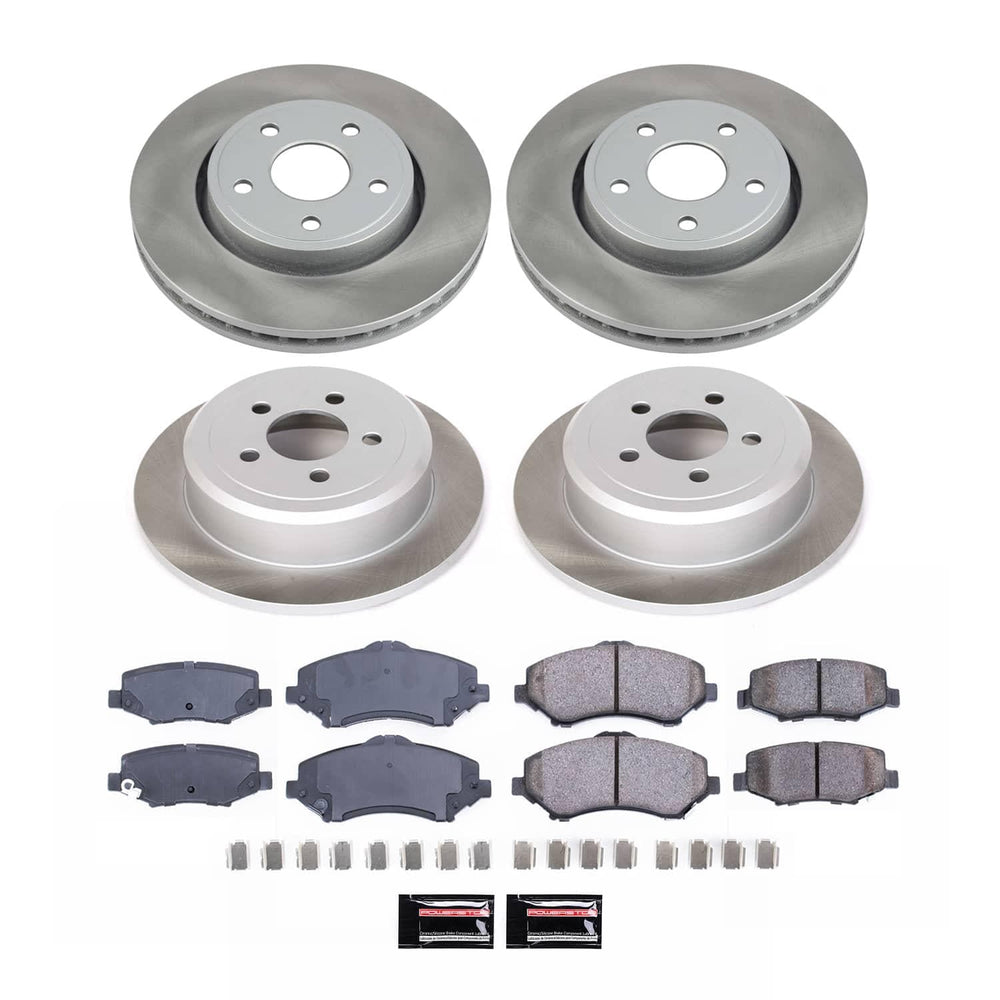 Power Stop 07-11 Dodge Nitro Front and Rear Semi-Coated Rotor Kit