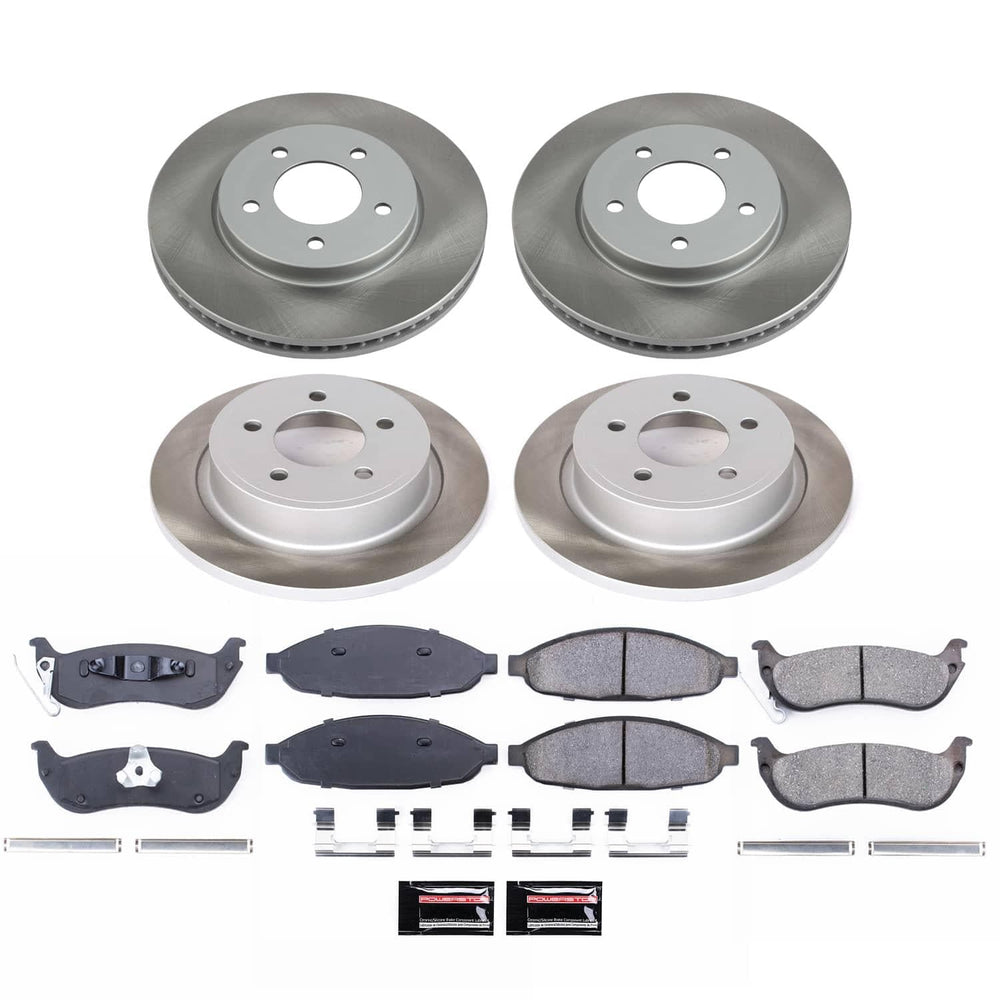 Power Stop 04-08 Chrysler Pacifica Front and Rear Semi-Coated Rotor Kit