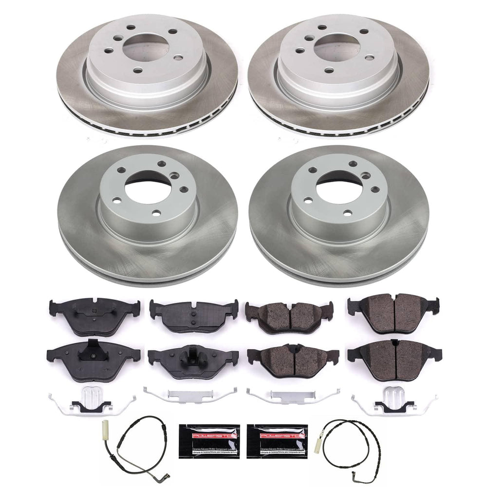 Power Stop 08-10 BMW 328i Front and Rear Semi-Coated Rotor Kit