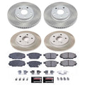 Power Stop 09-10 Pontiac Vibe Front and Rear Semi-Coated Rotor Kit