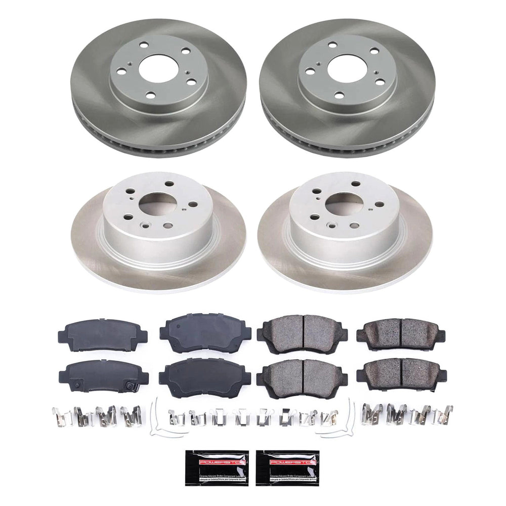 Power Stop 95-97 Toyota Avalon Front and Rear Semi-Coated Rotor Kit