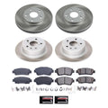 Power Stop 95-97 Toyota Avalon Front and Rear Semi-Coated Rotor Kit