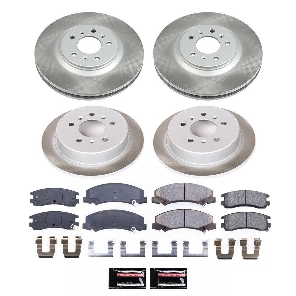 Power Stop 08-09 Buick Allure Front and Rear Semi-Coated Rotor Kit