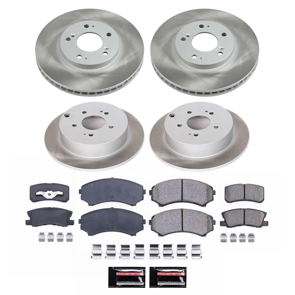 Power Stop 04-08 Mitsubishi Endeavor Front and Rear Semi-Coated Rotor Kit