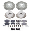 Power Stop 04-07 Toyota Highlander Front and Rear Semi-Coated Rotor Kit