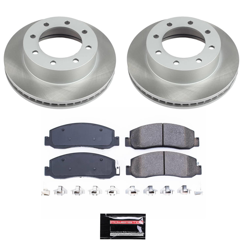 Power Stop 10-11 Ford F-350 Super Duty Front Semi-Coated Rotor Kit