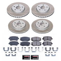 Power Stop 2010 Buick Allure Front and Rear Semi-Coated Rotor Kit