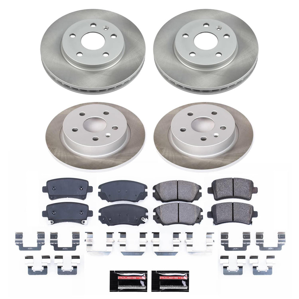 Power Stop 12-16 Buick LaCrosse Front and Rear Semi-Coated Rotor Kit