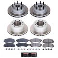 Power Stop 2010 Ford F-350 Super Duty Front and Rear Semi-Coated Rotor Kit