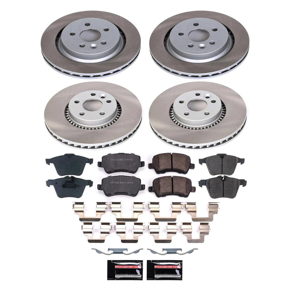 Power Stop 11-14 Volvo S60 Front and Rear Semi-Coated Rotor Kit