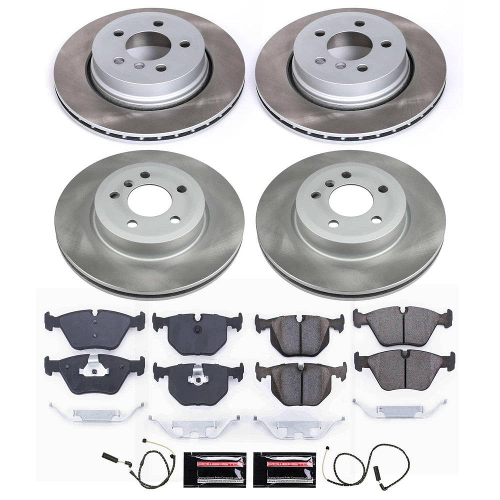Power Stop 04-10 BMW X3 Front and Rear Semi-Coated Rotor Kit