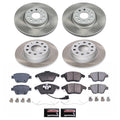 Power Stop 10-13 Audi A3 Front and Rear Semi-Coated Rotor Kit