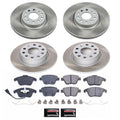 Power Stop 12-15 Volkswagen Passat Front and Rear Semi-Coated Rotor Kit