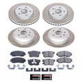 Power Stop 10-11 Honda Accord Crosstour Front and Rear Semi-Coated Rotor Kit