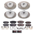 Power Stop 10-14 Subaru Legacy Front and Rear Semi-Coated Rotor Kit