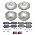 Power Stop 07-08 Hyundai Entourage Front and Rear Semi-Coated Rotor Kit