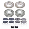 Power Stop 2007 Hyundai Entourage Front and Rear Semi-Coated Rotor Kit