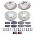 Power Stop 10-13 Kia Forte Front and Rear Semi-Coated Rotor Kit