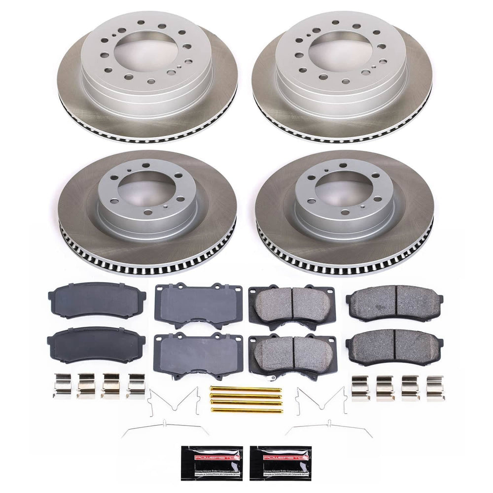 Power Stop 10-22 Lexus GX460 Front and Rear Semi-Coated Rotor Kit