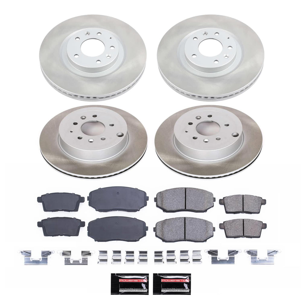Power Stop 07-15 Mazda CX-9 Front and Rear Semi-Coated Rotor Kit