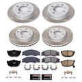 Power Stop 04-09 Kia Spectra Front and Rear Semi-Coated Rotor Kit