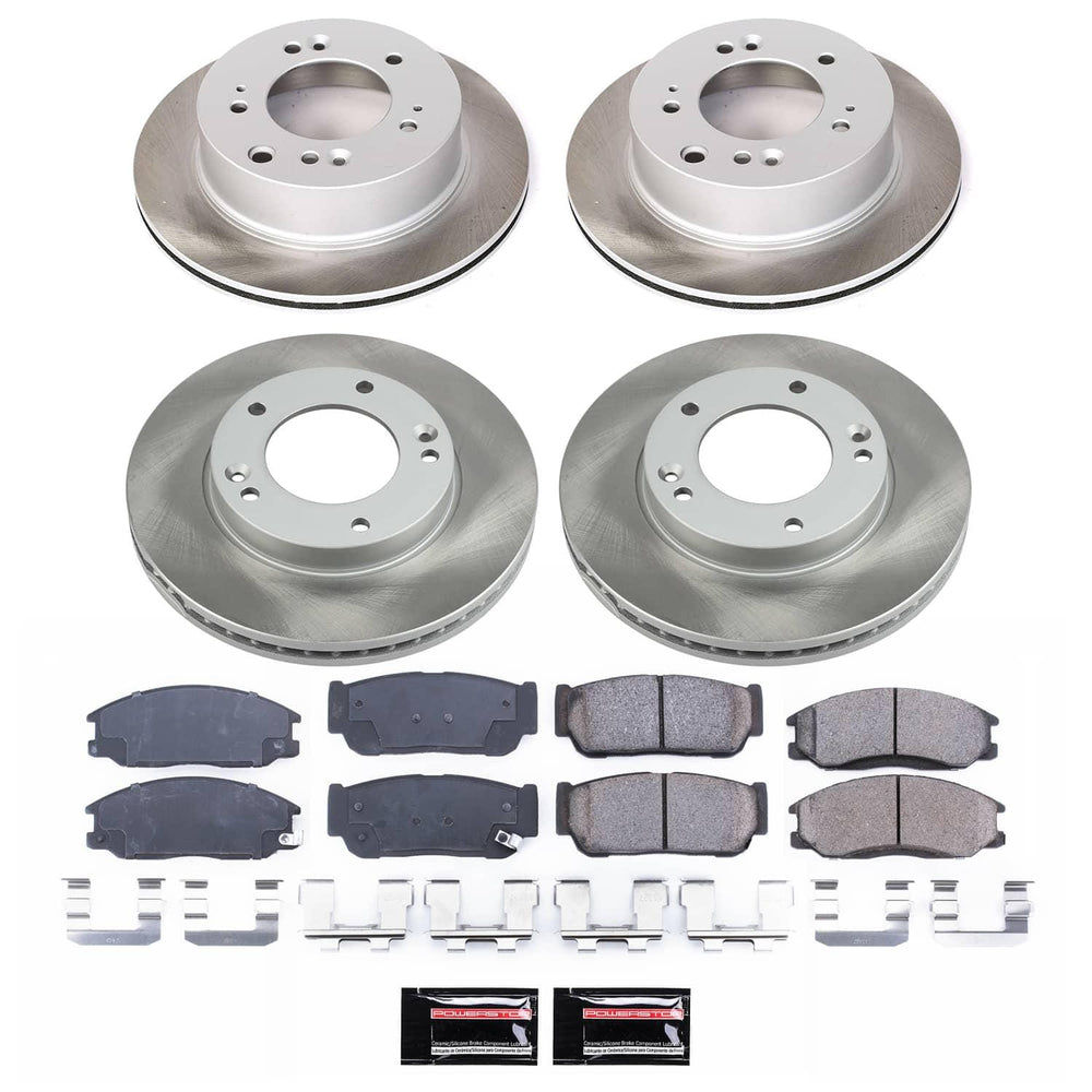 Power Stop 07-09 Kia Sorento Front and Rear Semi-Coated Rotor Kit