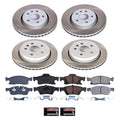 Power Stop 11-20 Dodge Durango Front and Rear Semi-Coated Rotor Kit