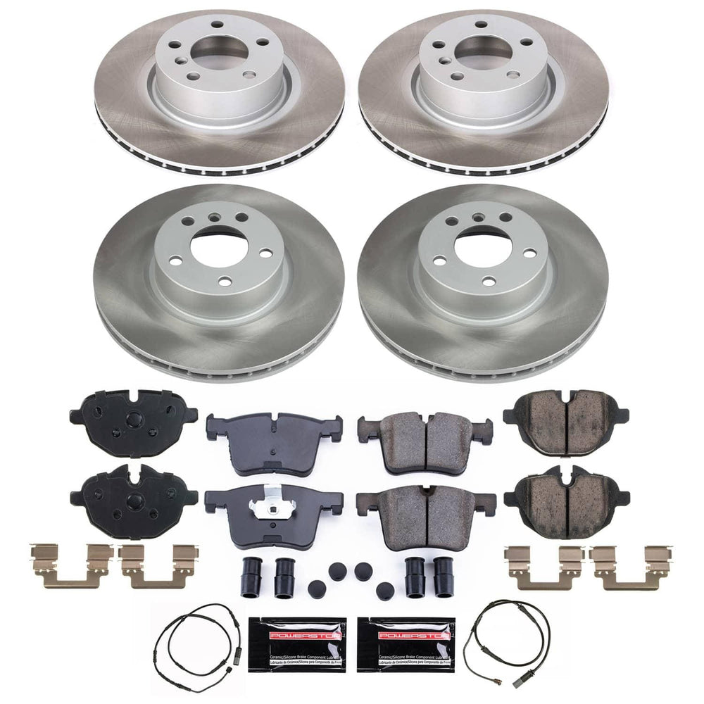 Power Stop 11-17 BMW X3 Front and Rear Semi-Coated Rotor Kit