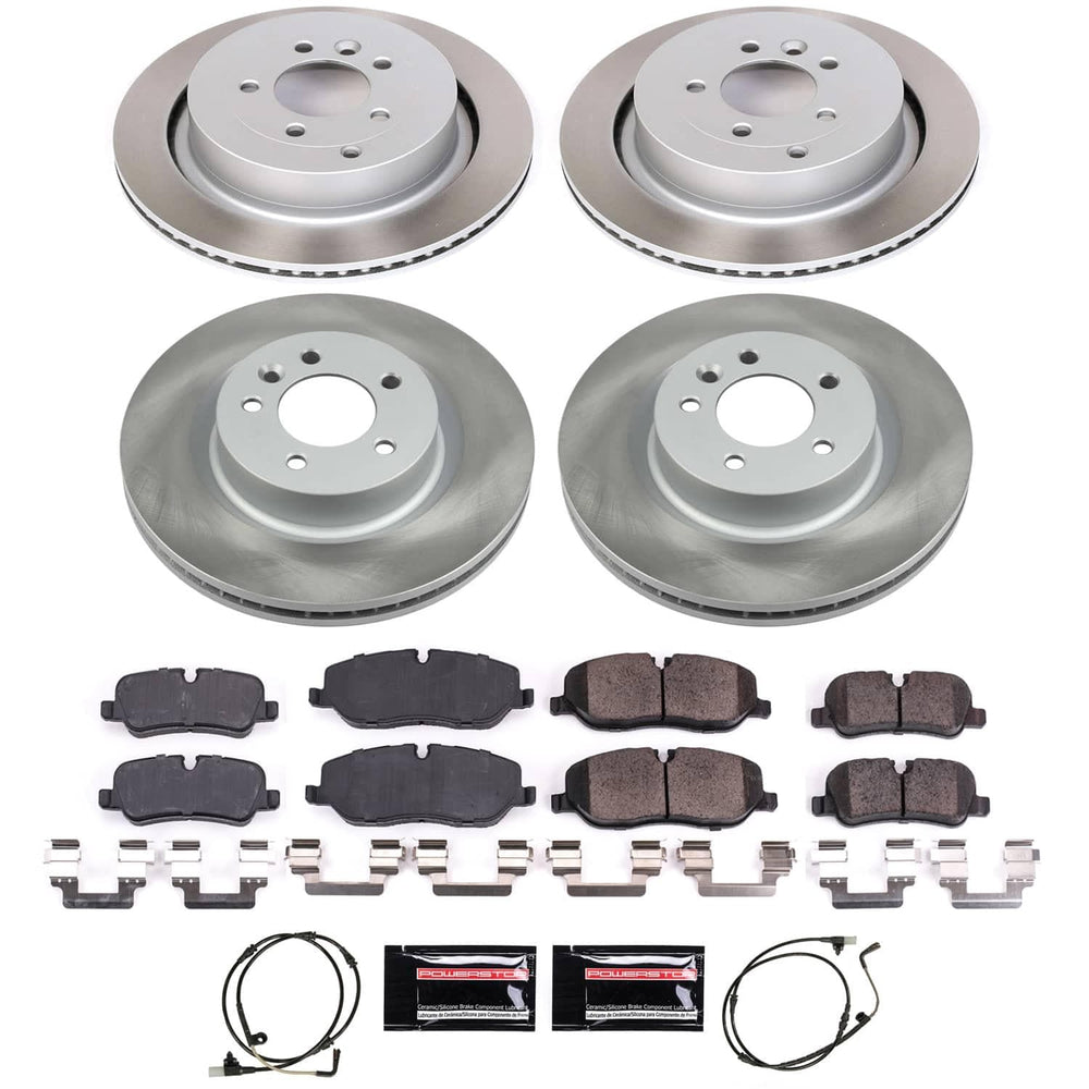 Power Stop 06-09 Land Rover Range Rover Sport Front and Rear Semi-Coated Rotor Kit