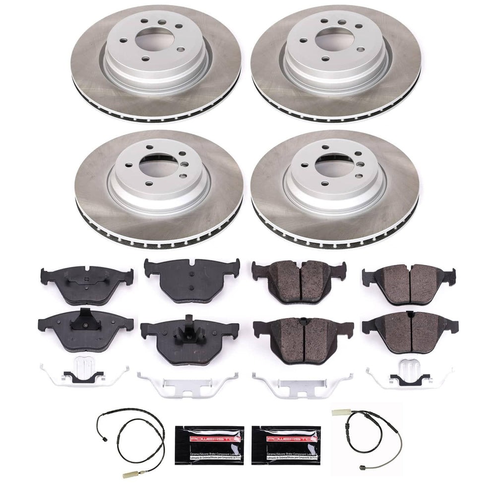 Power Stop 2011 BMW 335d Front and Rear Semi-Coated Rotor Kit