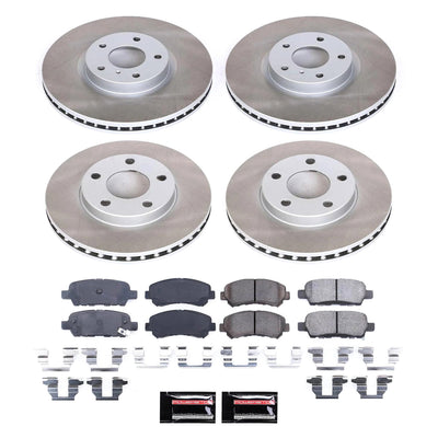 Power Stop 09-14 Nissan Maxima Front and Rear Semi-Coated Rotor Kit