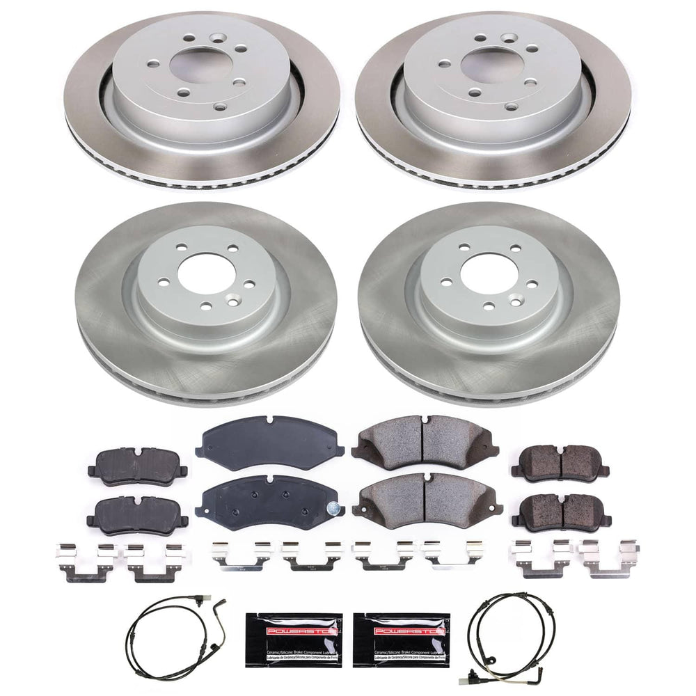 Power Stop 10-13 Land Rover Range Rover Sport Front and Rear Semi-Coated Rotor Kit