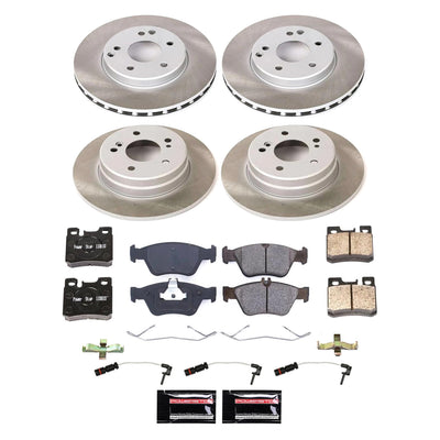 Power Stop 99-00 Mercedes-Benz C230 Front and Rear Semi-Coated Rotor Kit