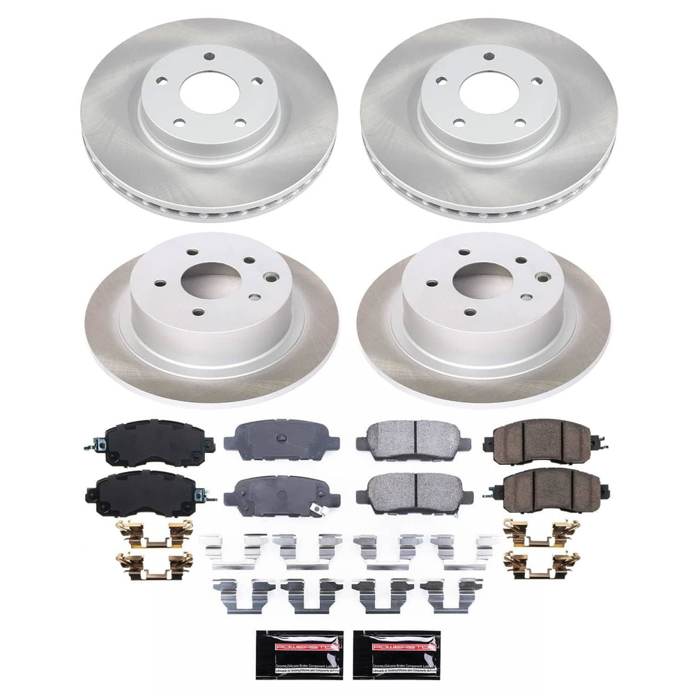 Power Stop 13-23 Nissan Altima Front and Rear Semi-Coated Rotor Kit