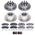 Power Stop 2012 Ford F-250 Super Duty Front and Rear Semi-Coated Rotor Kit