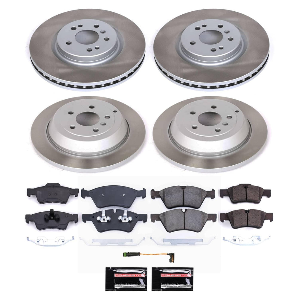 Power Stop 07-09 Mercedes-Benz ML320 Front and Rear Semi-Coated Rotor Kit