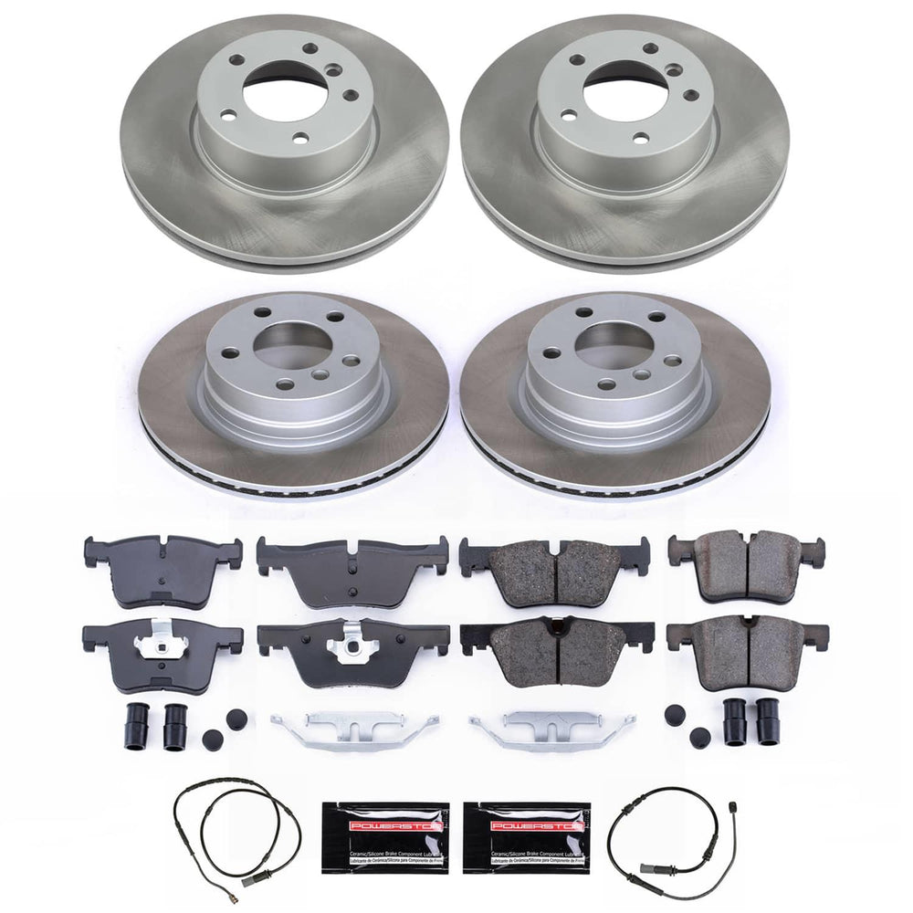 Power Stop 14-16 BMW 228i Front and Rear Semi-Coated Rotor Kit