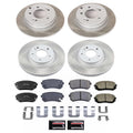 Power Stop 2015 Hyundai Sonata Front and Rear Semi-Coated Rotor Kit