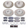 Power Stop 2015 Hyundai Sonata Front and Rear Semi-Coated Rotor Kit