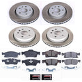 Power Stop 21-23 Dodge Durango Front and Rear Semi-Coated Rotor Kit
