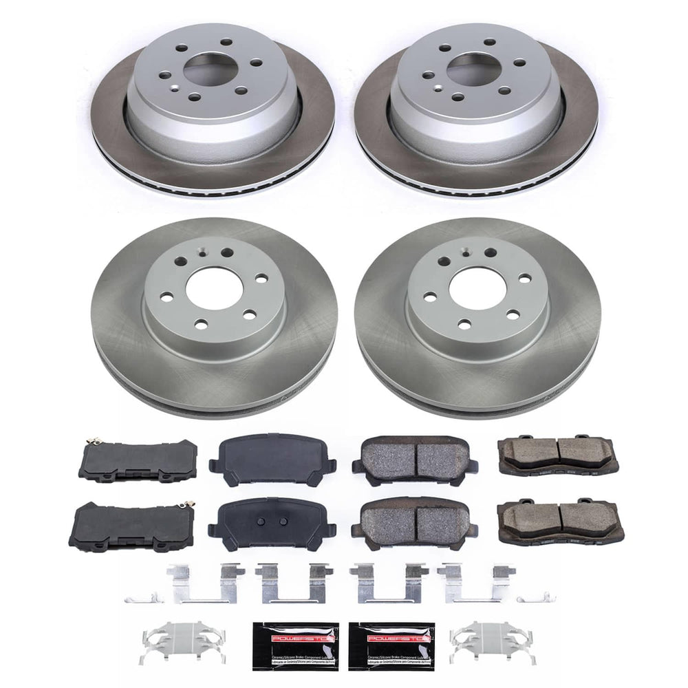 Power Stop 15-20 Chevrolet Colorado Front and Rear Semi-Coated Rotor Kit