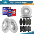 Power Stop 16-18 Lincoln MKX Front and Rear Semi-Coated Rotor Kit