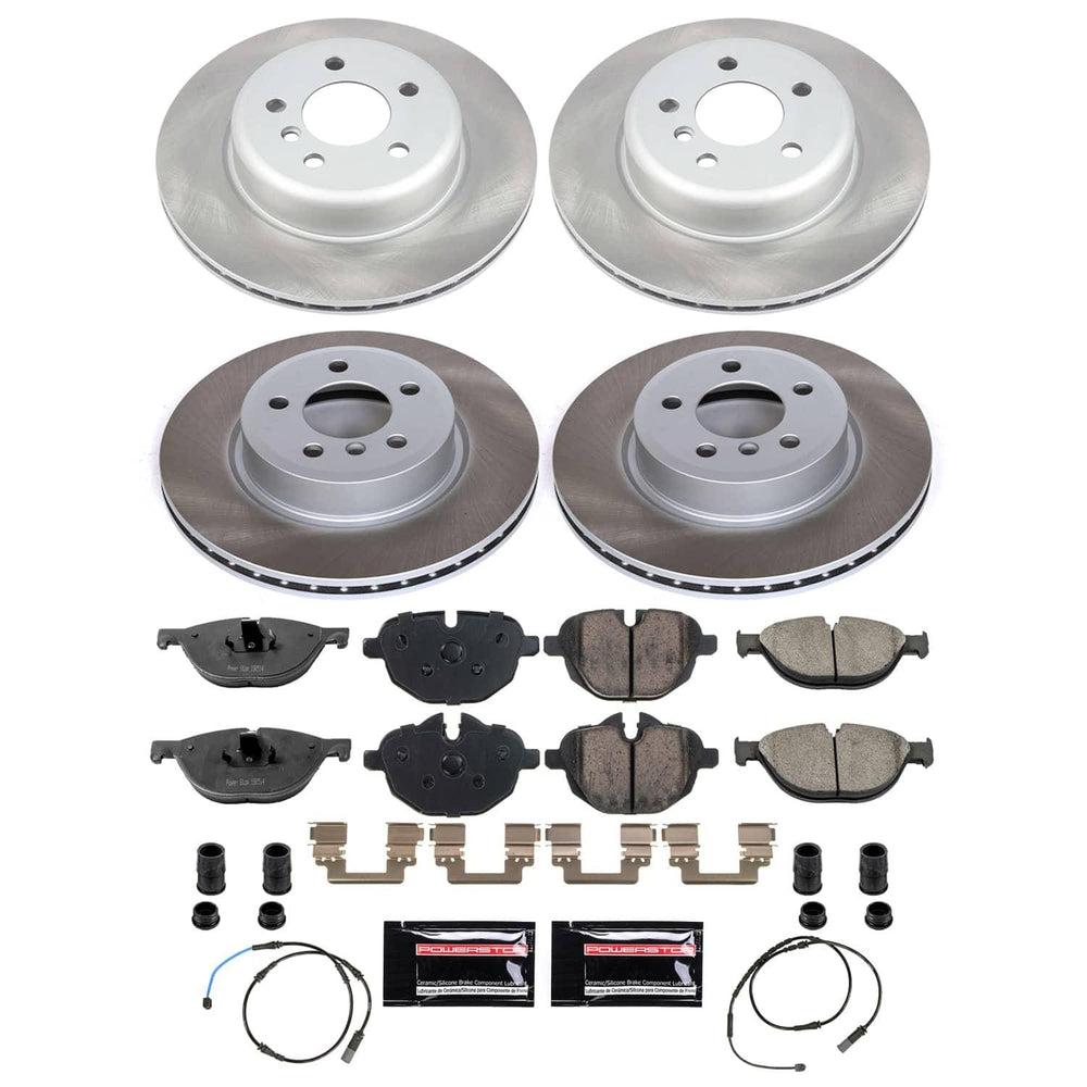 Power Stop 12-13 BMW 528i Front and Rear Semi-Coated Rotor Kit