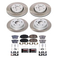Power Stop 2016 Acura ILX Front and Rear Semi-Coated Rotor Kit