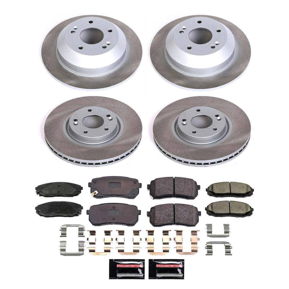 Power Stop 15-21 Kia Sedona Front and Rear Semi-Coated Rotor Kit