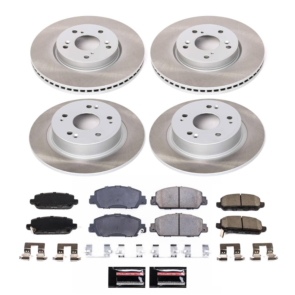 Power Stop 16-22 Honda HR-V Front and Rear Semi-Coated Rotor Kit