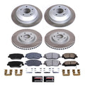 Power Stop 17-18 Hyundai Santa Fe Front and Rear Semi-Coated Rotor Kit