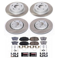 Power Stop 17-22 Acura ILX Front and Rear Semi-Coated Rotor Kit