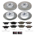 Power Stop 17-19 Ford Escape Front and Rear Semi-Coated Rotor Kit