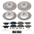 Power Stop 2017 Ford Escape Front and Rear Semi-Coated Rotor Kit